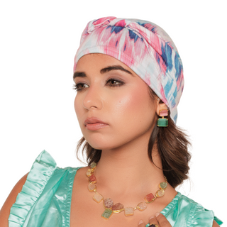 Bamboo Viscose Printed Pre-Tie Scarf For Women Headwear