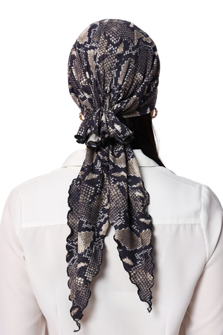 Bamboo Viscose Printed Pre-Tie Scarf For Women Headwear