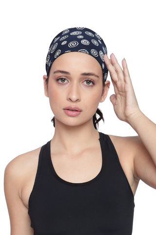 The Headscarves Bamboo Viscose Beautiful Printed Sports Head Sweat Headband for Women