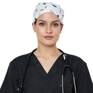 The Headscarves Cotton Premium Scrub Cap Unisex with Sweat Band Doctors, Dentists, Vets, Medical Professionals