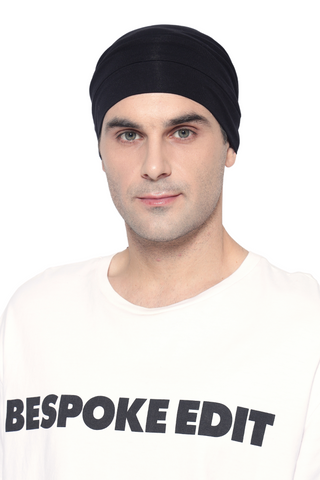 The Headscarves Bamboo Viscose Men Slouchy Snood Multipurpose Skull Cap Sport Hair Cover Cap Free Size