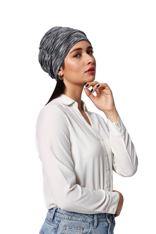 The Headscarves Women Side Gathered Headcap winter wear Wool Free Size