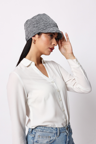 The Headscarves Women Visor Cap for winter in wool  Headwear