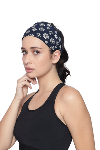 The Headscarves Bamboo Viscose Beautiful Printed Sports Head Sweat Headband for Women