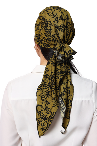 Bamboo Viscose Printed Pre-Tie Scarf For Women Headwear