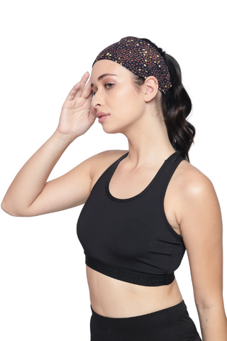 The Headscarves Bamboo Viscose Beautiful Printed Sports Head Sweat Headband for Women