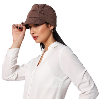 The Headscarves Women Visor Cap for winter in wool  Headwear