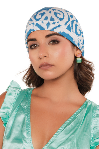 Bamboo Viscose Printed Pre-Tie Scarf For Women Headwear