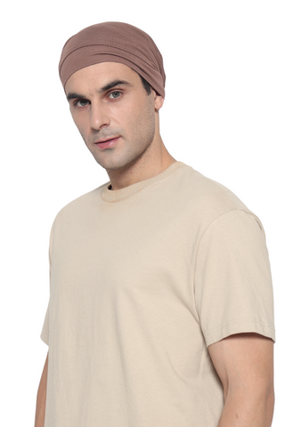 The Headscarves Bamboo Viscose Men Slouchy Snood Multipurpose Skull Cap Sport Hair Cover Cap Free Size