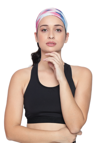 The Headscarves Bamboo Viscose Beautiful Printed Sports Head Sweat Headband for Women