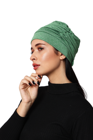 The Headscarves Women Side Gathered Headcap winter wear Wool Free Size