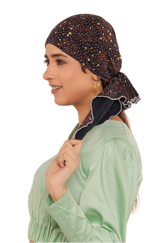 Bamboo Viscose Printed Pre-Tie Scarf For Women Headwear