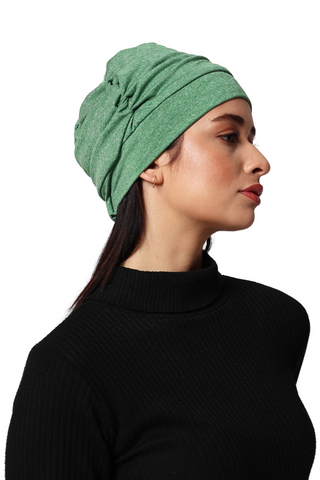 The Headscarves Women Side Gathered Headcap winter wear Wool Free Size