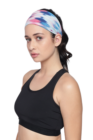 The Headscarves Bamboo Viscose Beautiful Printed Sports Head Sweat Headband for Women