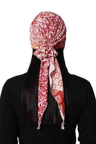 Bamboo Viscose Printed Pre-Tie Scarf For Women Headwear