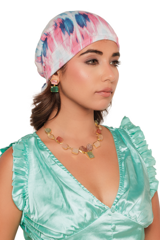 Bamboo Viscose Printed Pre-Tie Scarf For Women Headwear