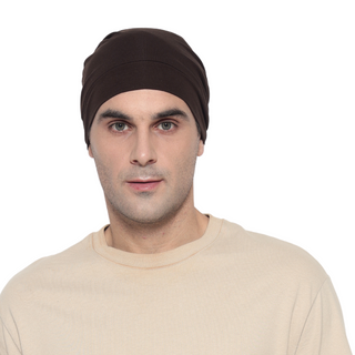 The Headscarves Bamboo Viscose Men Slouchy Snood Multipurpose Skull Cap Sport Hair Cover Cap Free Size