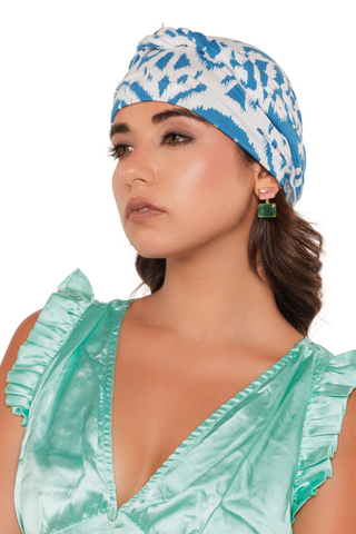 Bamboo Viscose Printed Pre-Tie Scarf For Women Headwear