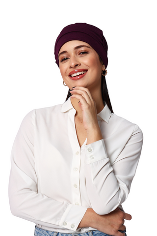 The Headscarves Women Side Gathered Headcap winter wear Wool Free Size