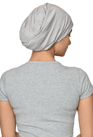 Curly hair satin headwrap