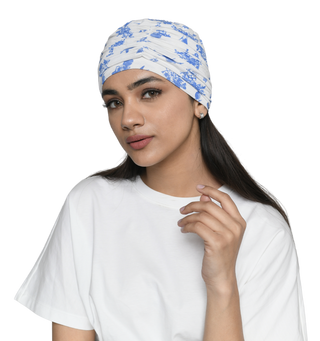 Beautifull Bamboo Viscose Printed Cap With Rouched Band For Women (HS 119Printed)