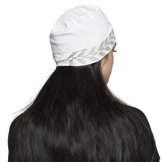 The Headscarves Women's Bamboo Solid Hijab Cap with Rhine Stones Design