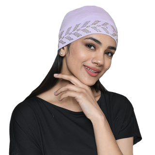 The Headscarves Women's Bamboo Solid Hijab Cap with Rhine Stones Design