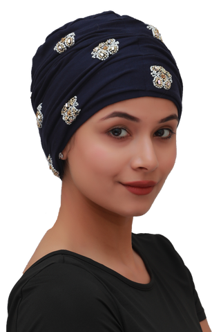 Stylish Head Wraps Jewel Headwear for chemo Patients