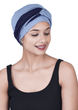 Beautiful Bamboo Viscose Solid Cap With Twisted Double Layered Band