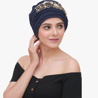 Embroidered Turban Stylish Head Wraps For Women